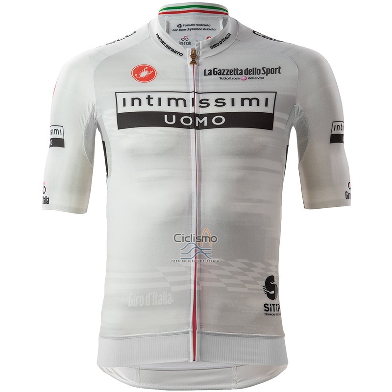 Giro d'Italia Ropa Ciclismo Culotte Corto 2023 Hombre Mangas Cortas Blanco